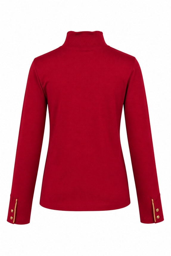 LAUREN RALPH LAUREN TOP MONOCROMATICO ROSSO DONNA PRE OWNED M