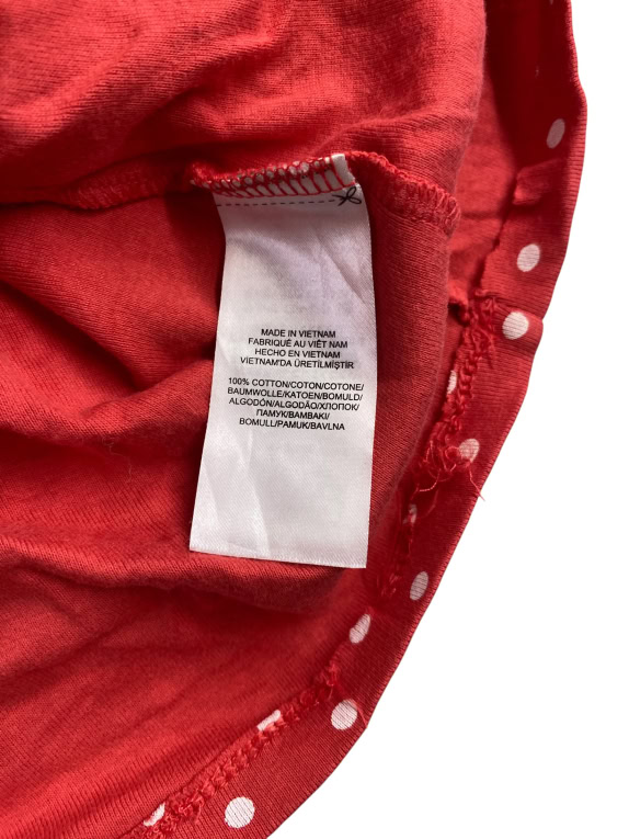 LAUREN Ralph Lauren Red Polka Dot Blouse 3/4 Sleeve Cotton Women’s M