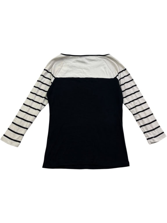 Lauren Ralph Lauren Μπλούζα Ριγέ Μανίκια Navy / Λευκό