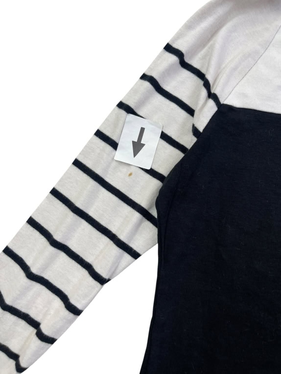 Lauren Ralph Lauren Μπλούζα Ριγέ Μανίκια Navy / Λευκό