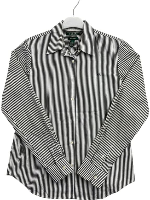 LAUREN RALPH LAUREN ΠΟΥΚΑΜΙΣΟ CLASSIC ΜΑΥΡΟ ΛΕΥΚΟ ΓΥΝΑΙΚΕΙΟ PRE OWNED S