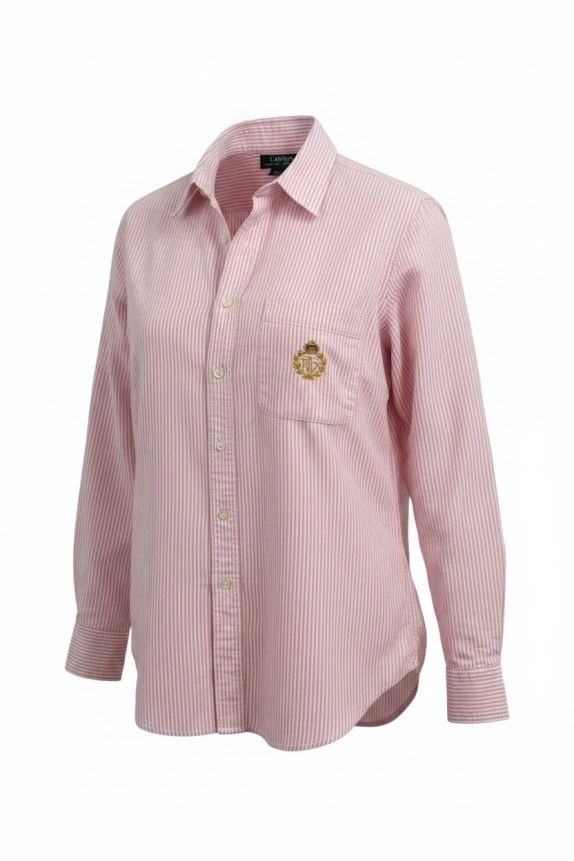 LAUREN RALPH LAUREN ΠΟΥΚΑΜΙΣΟ CLASSIC ΡΟΖ ΓΥΝΑΙΚΕΙΟ  PRE OWNED M