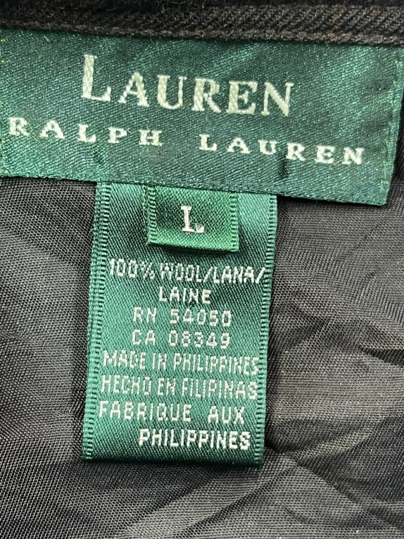 LAUREN RALPH LAUREN CHECK SHIRT BROWN WOMEN'S L