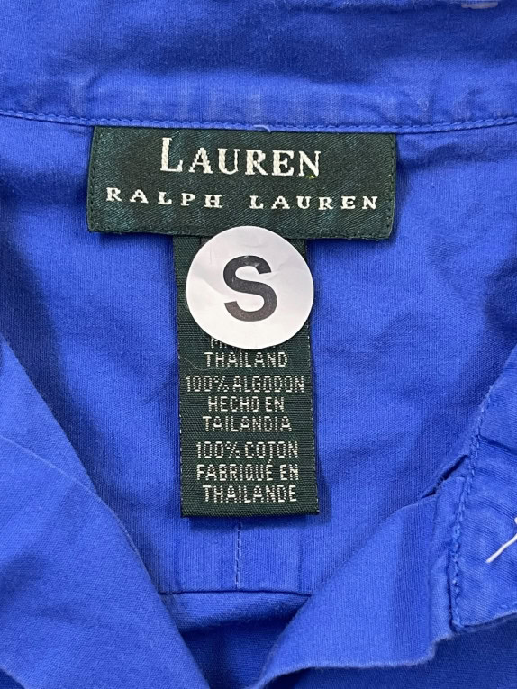 LAUREN RALPH LAUREN ΠΟΥΚΑΜΙΣΟ MINIMAL ΜΠΛΕ ΓΥΝΑΙΚΕΙΟ PRE OWNED S