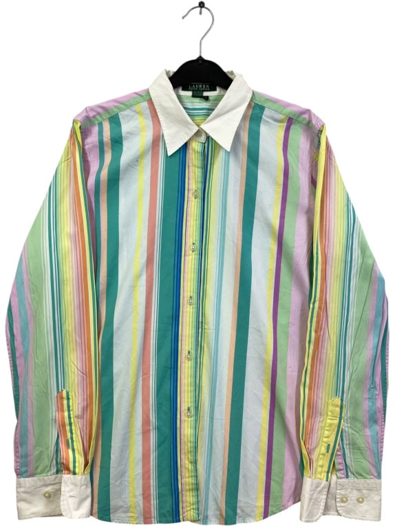 LAUREN RALPH LAUREN ΠΟΥΚΑΜΙΣΟ MULTICOLOR STRIPED UNISEX L