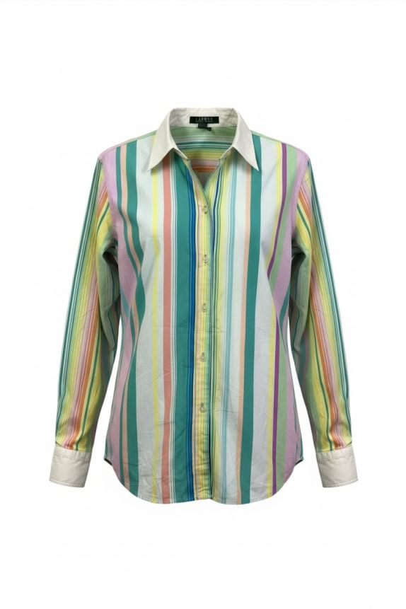 LAUREN RALPH LAUREN ΠΟΥΚΑΜΙΣΟ MULTICOLOR STRIPED UNISEX L
