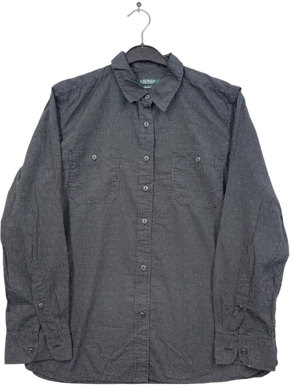 LAUREN RALPH LAUREN Polka Dot Shirt Black Unisex Large