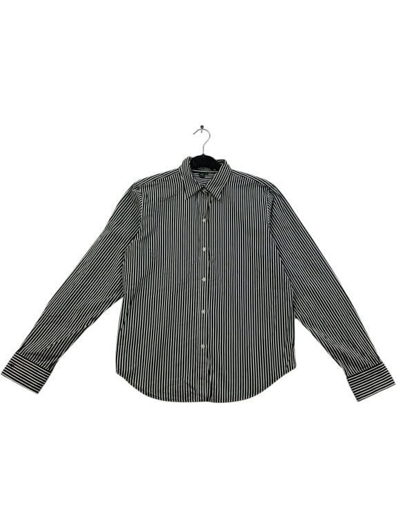 LAUREN RALPH LAUREN ΠΟΥΚΑΜΙΣΟ ΡΙΓΕ ΜΑΥΡΟ/ΛΕΥΚΟ UNISEX M