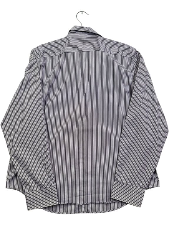LAUREN RALPH LAUREN ΠΟΥΚΑΜΙΣΟ ΡΙΓΕ ΜΩΒ/ΛΕΥΚΟ UNISEX LARGE preowned