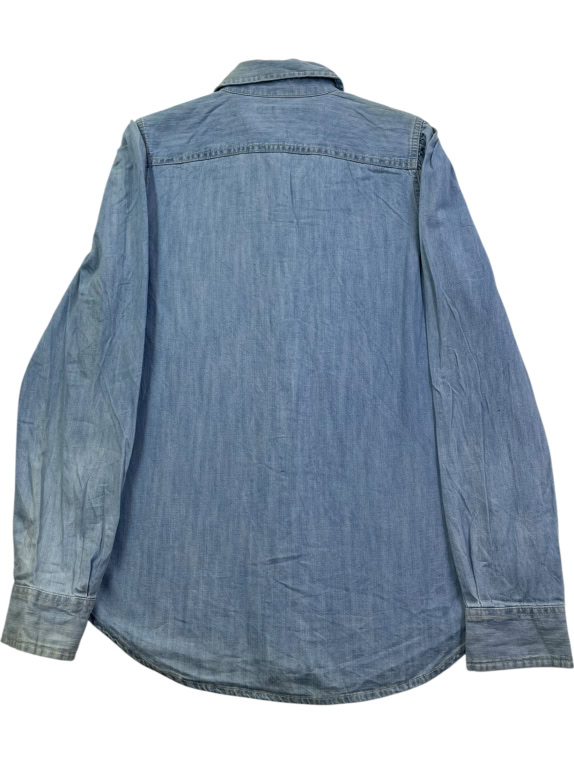 LAUREN RALPH LAUREN SHIRT DENIM VINTAGE BLUE WOMEN L pre-owned