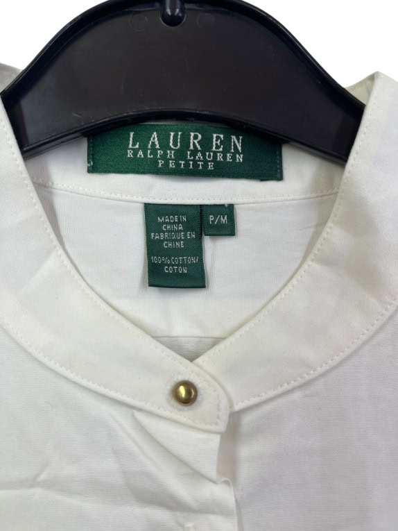 LAUREN RALPH LAUREN ΠΟΥΚΑΜΙΣΟ VINTAGE ΛΕΥΚΟ ΓΥΝΑΙΚΕΙΟ M pre-owned