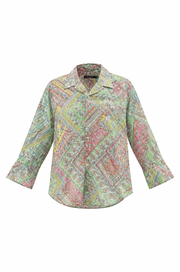LAUREN RALPH LAUREN ΠΟΥΚΑΜΙΣΟ VINTAGE ΠΟΛΥΧΡΩΜΟ ΓΥΝΑΙΚΕΙΟ PRE OWNED M