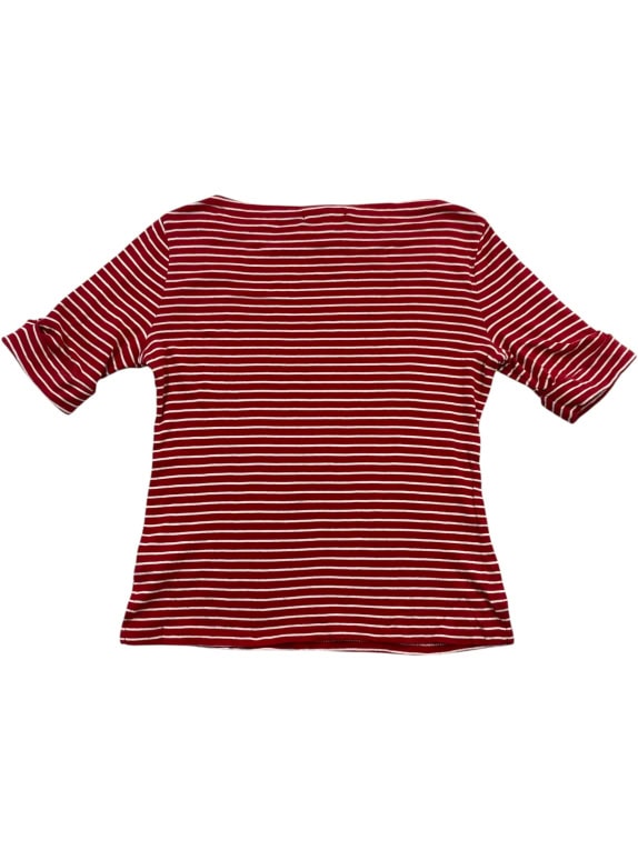Lauren Ralph Lauren Ριγέ T-Shirt Κόκκινο-Λευκό Γυναικείο M