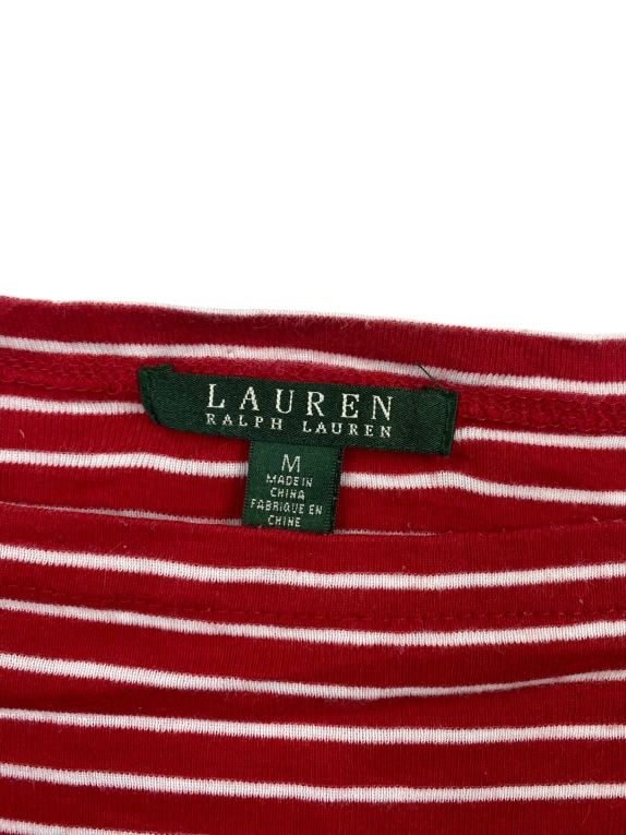 Lauren Ralph Lauren Ριγέ T-Shirt Κόκκινο-Λευκό Γυναικείο M