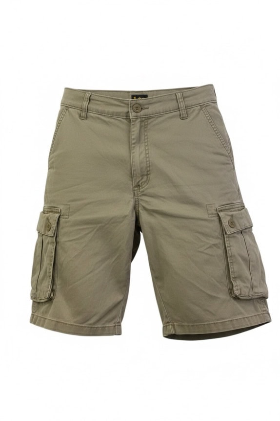 LEE CARGO SHORTS UTILITY KHAKI MENS PRE OWNED S