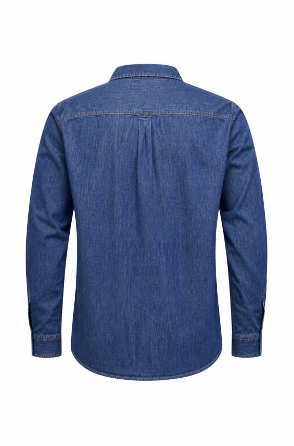 LEE COOPER DENIM SHIRT WORKWEAR BLUE MEN PRE OWNED L