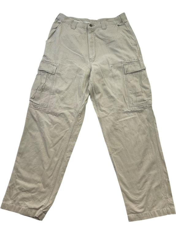 LEE DUNGAREES PANTALONI CARGO UTILITY BEIGE UOMO PRE OWNED M