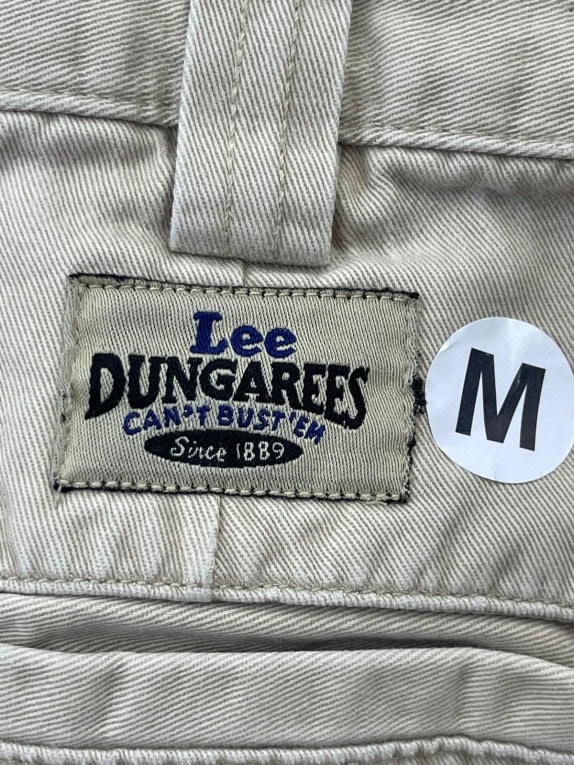 LEE DUNGAREES PANTALONI CARGO UTILITY BEIGE UOMO PRE OWNED M