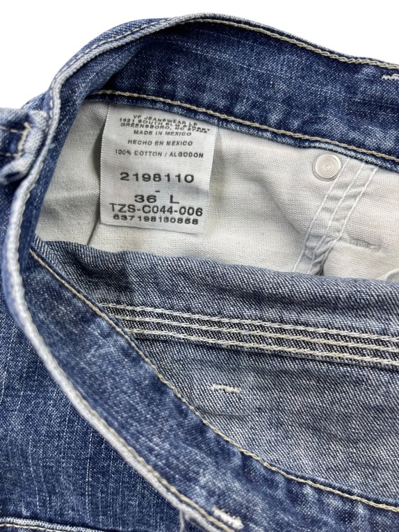 LEE DUNGAREES CARPENTER DENIM ΣΟΡΤΣ Y2K LOGO ΜΠΛΕ UNISEX XL