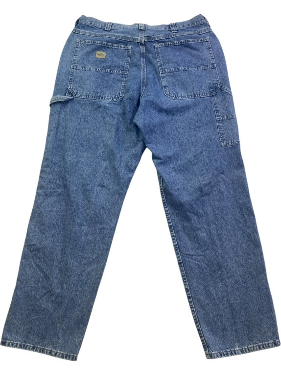 LEE DUNGAREES PANTALONI CARPENTER WORKWEAR BLU WASHED UOMO PRE OWNED XL