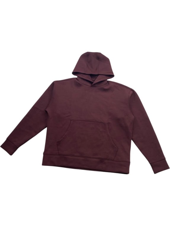 LEE HOODIE LOOSE FIT PLAIN BURGUNDY MEN'S XL
