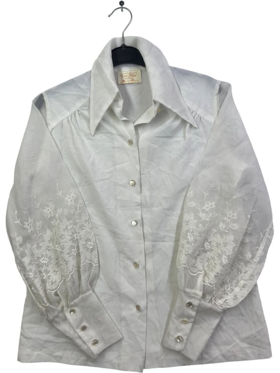 LEE MAR ΠΟΥΚΑΜΙΣΟ VINTAGE ΛΕΥΚΟ ΓΥΝΑΙΚΕΙΟ M pre-owned
