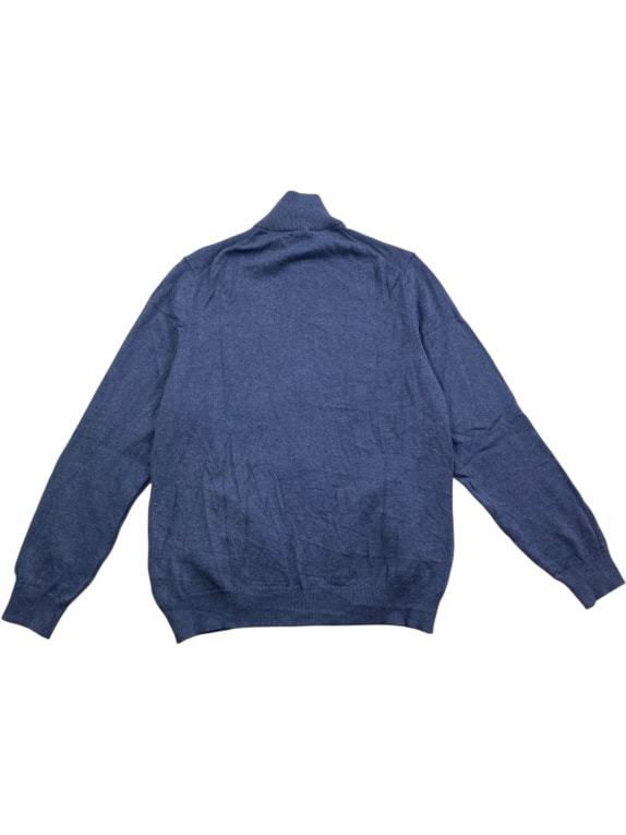 Lee Original Cardigan lavorato a maglia blu con zip da uomo L