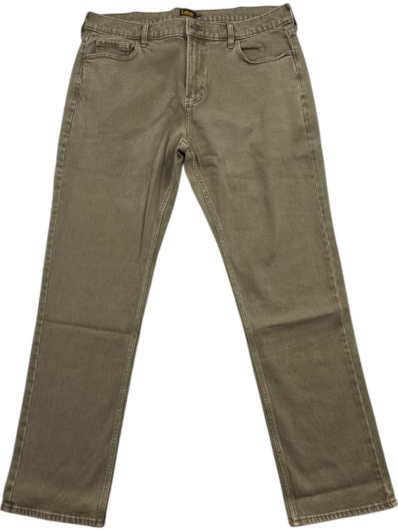 LEE CHINO PANTS VINTAGE LOGO BROWN MENS L