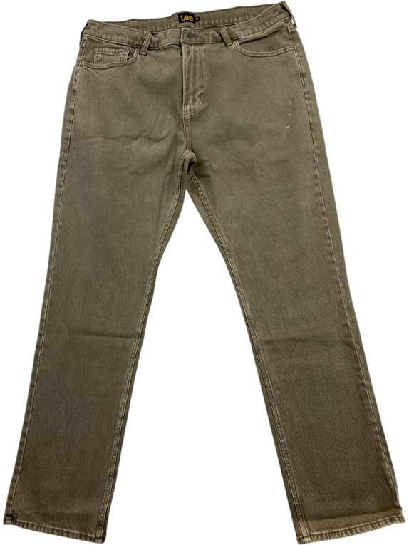 LEE Pantaloni denim casual con logo ricamato marrone da uomo L