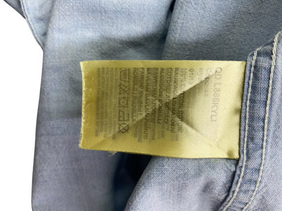 Lee Camicia Casual Indigo Logo Azzurro Uomo L