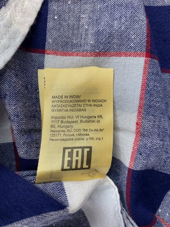 LEE ΠΟΥΚΑΜΙΣΟ ΜΑΚΡΥΜΑΝΙΚΟ CHECKED SLIM FIT ΜΠΛΕ/ΚΟΚΚΙΝΟ ΓΥΝΑΙΚΕΙΟ SMALL