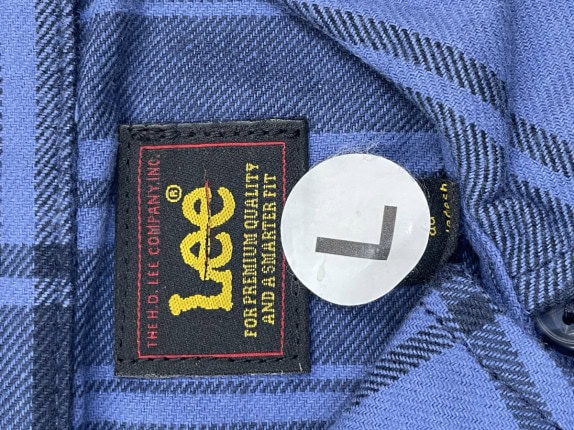 LEE ΠΟΥΚΑΜΙΣΟ ΠΛΑΝΕΛ ΚΑΡΟ ΜΠΛΕ ΑΝΤΡΙΚΟ PRE OWNED L