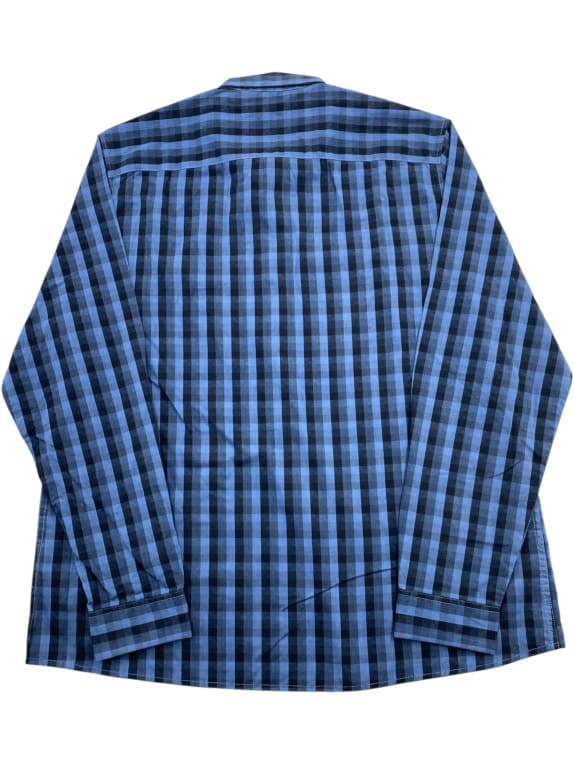LEE Camicia slim fit a quadri blu/nero da uomo XXL
