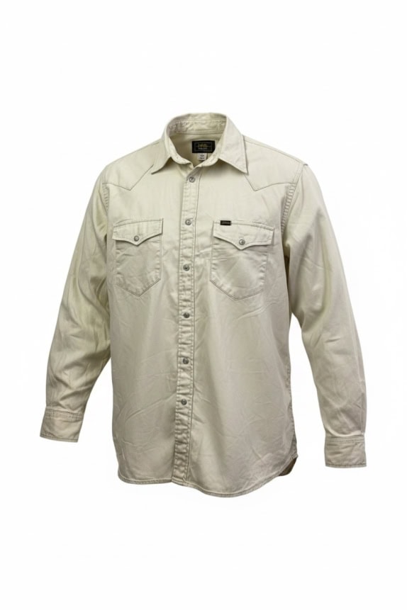 LEE Camicia stile western crema UNISEX M