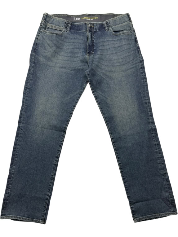 Lee Τζιν Παντελόνι Extreme Motion Straight Taper Logo Μπλε Ανδρικό 2XL
