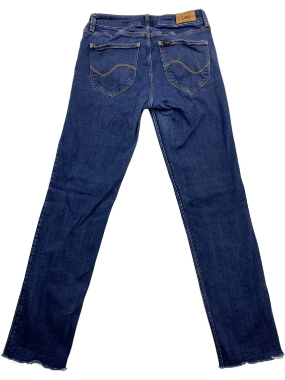 Lee Jeans Uomo Blu con Logo Vintage