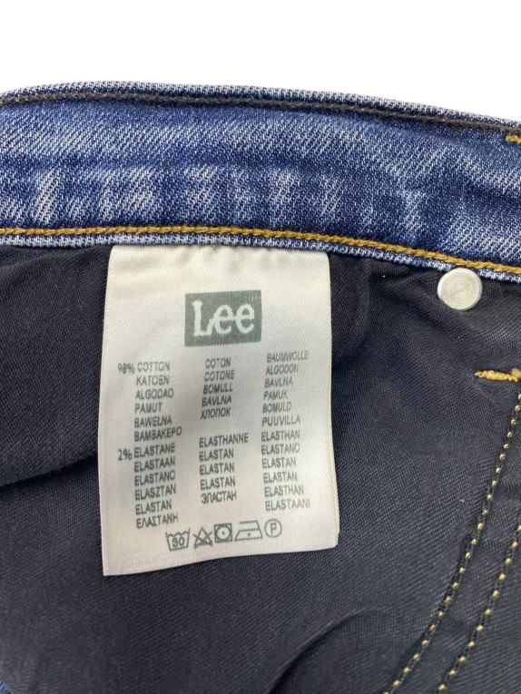 LEE JEANS WASHED BLUE MENS PRE OWNED L