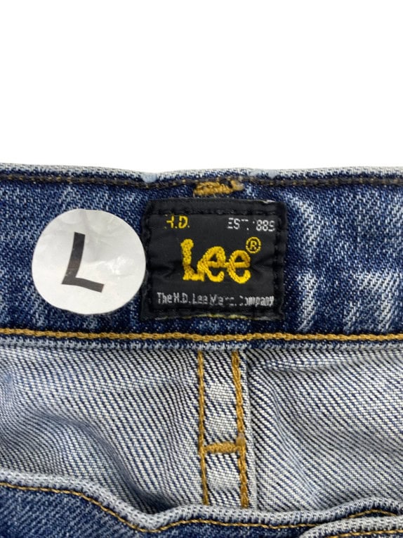 LEE JEANS WASHED BLUE MENS PRE OWNED L