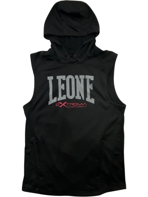 LEONE Sleeveless Hoodie Sport Logo EXTREMA Black Men’s L