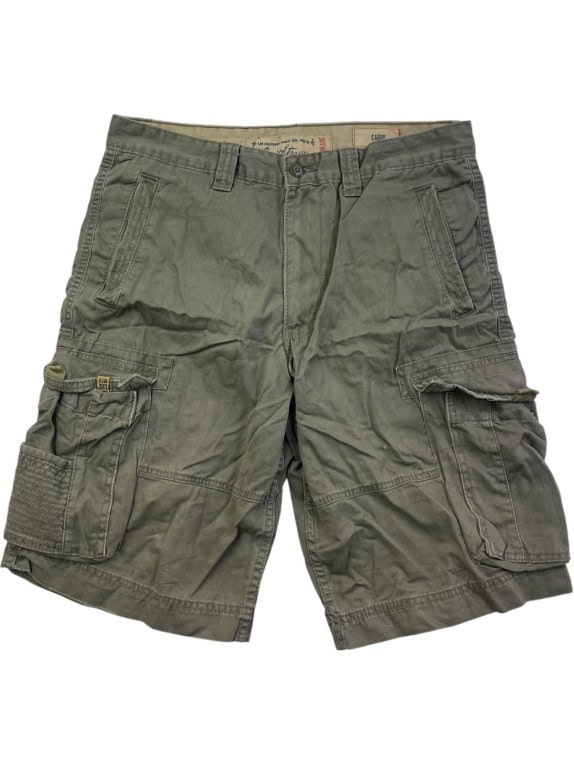LERIETTROUS SIGNATURE BERMUDA CARGO UTILITY OLIVE UOMO PRE OWNED L