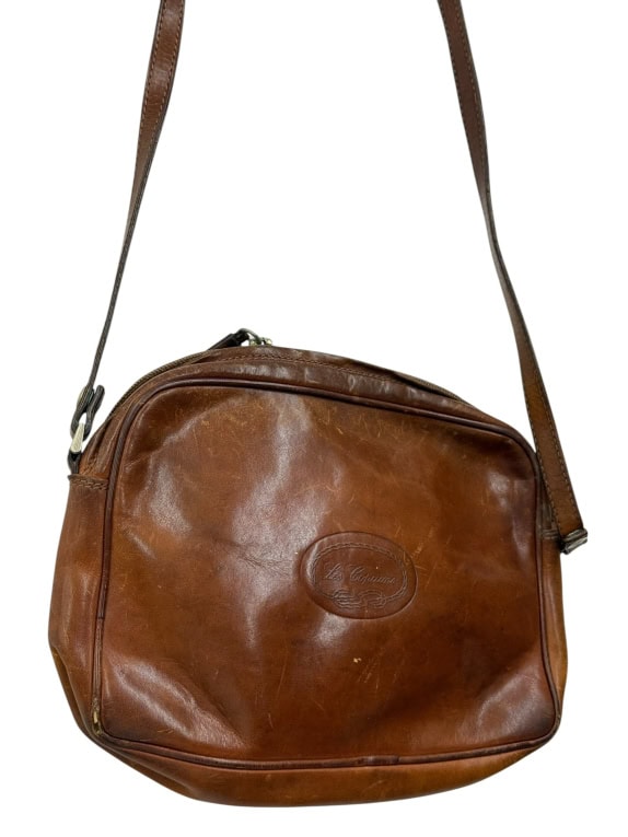 Les Copains δερμάτινη τσάντα ώμου vintage καφέ crossbody ΓΥΝΑΙΚΕΙΟ one size pre-owned