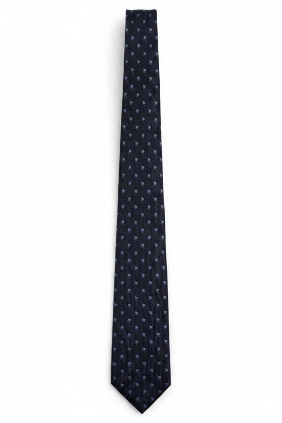 LES COPAINS TIE CLASSIC NAVY MENS PRE OWNED