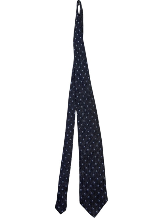 LES COPAINS CRAVATTA CLASSICA NAVY UOMO PRE OWNED