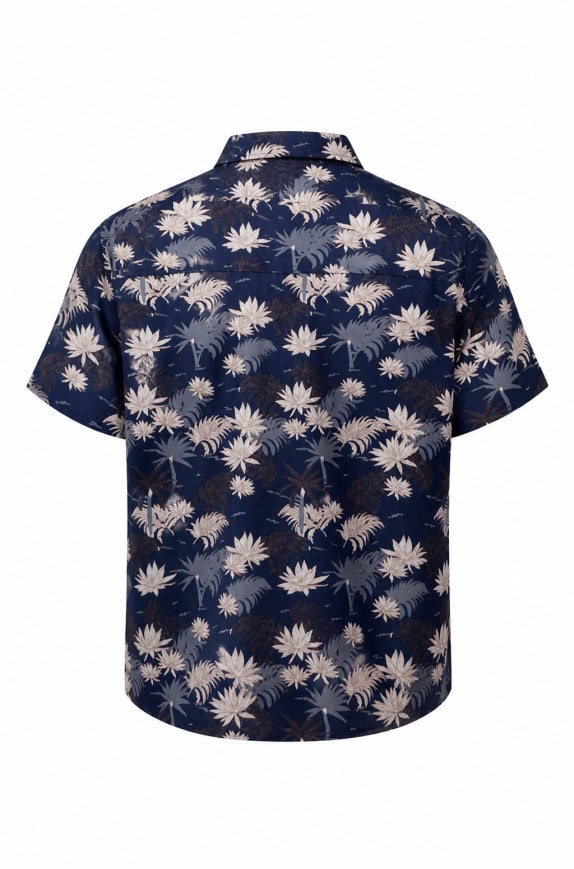 LEVEL TEN DESIGN ALOHA SHIRT BLUE MEN PRE OWNED L