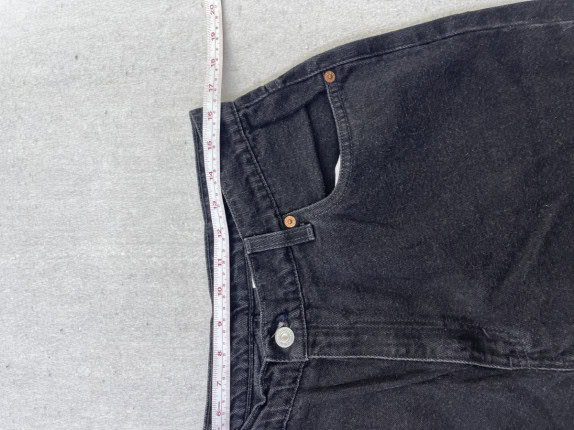 LEVI S CUTOFF DENIM SHORTS VINTAGE BLACK ΑΝΤΡΙΚΟ PRE OWNED M