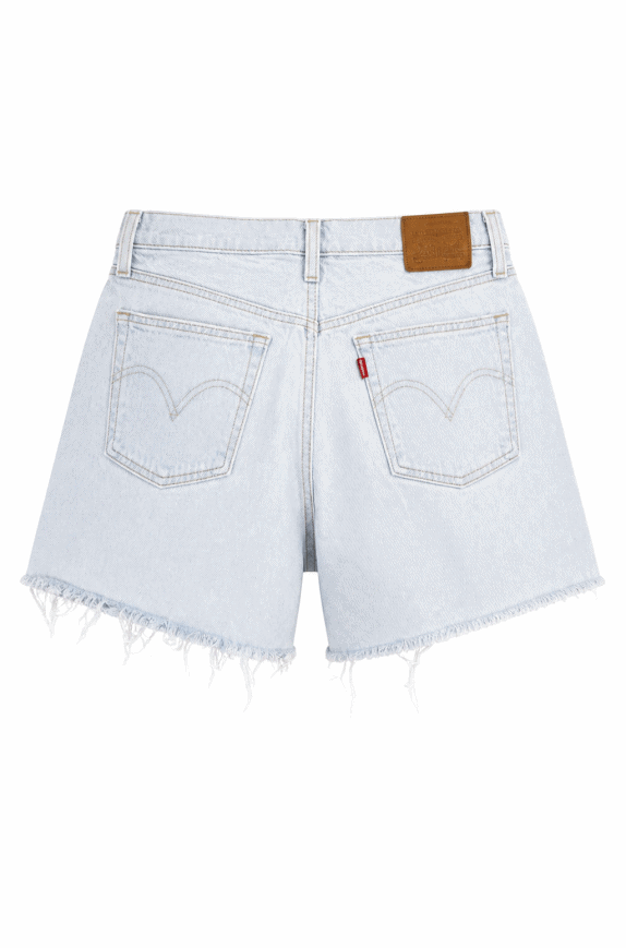 LEVIS DENIM SHORTS VINTAGE WASHED LIGHT BLUE WOMENS PRE OWNED S