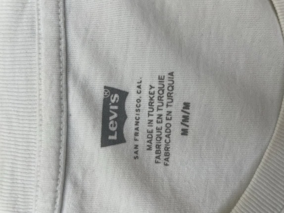 LEVI S T SHIRT GRAFICA BIANCO UOMO PRE OWNED M