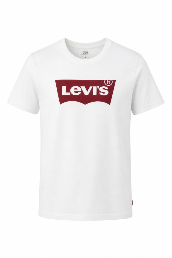 LEVI S GRAPHIC T SHIRT WHITE MEN PRE OWNED M