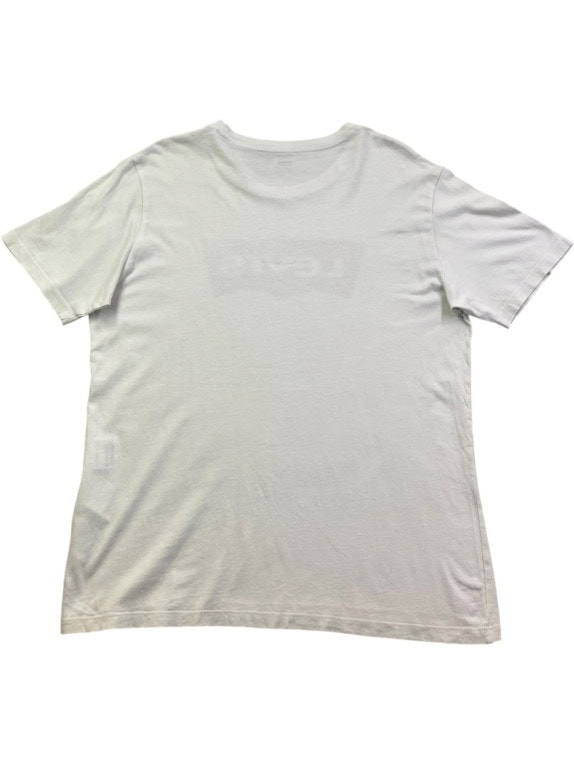LEVI S GRAPHIC TEE MINIMAL OFF WHITE UNISEX PRE OWNED M