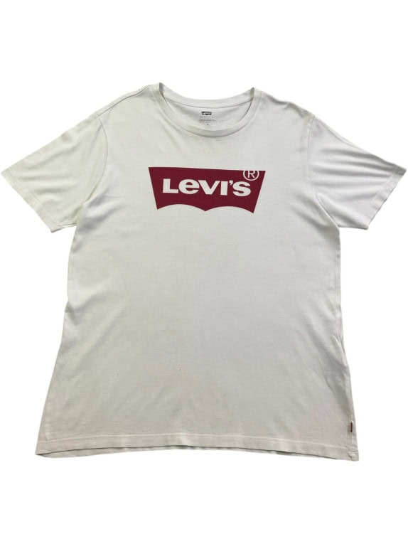 LEVI S GRAPHIC TEE MINIMAL OFF WHITE UNISEX PRE OWNED M